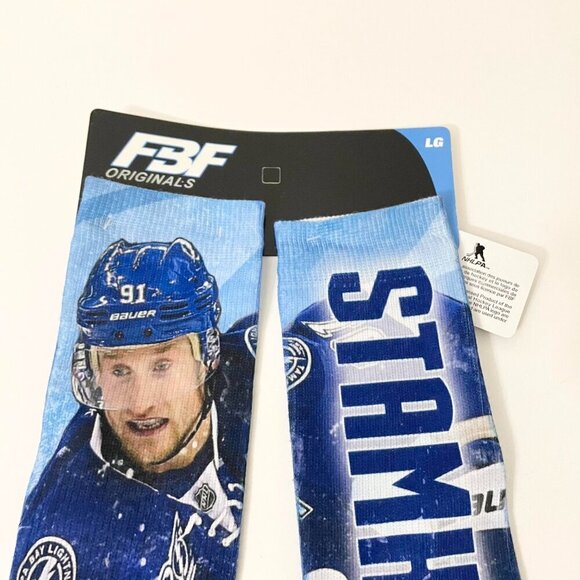 FBF Originals NHL Steven Stamkos Socks Mens Large Socks Tampa Bay Lightning - Picture 3 of 14